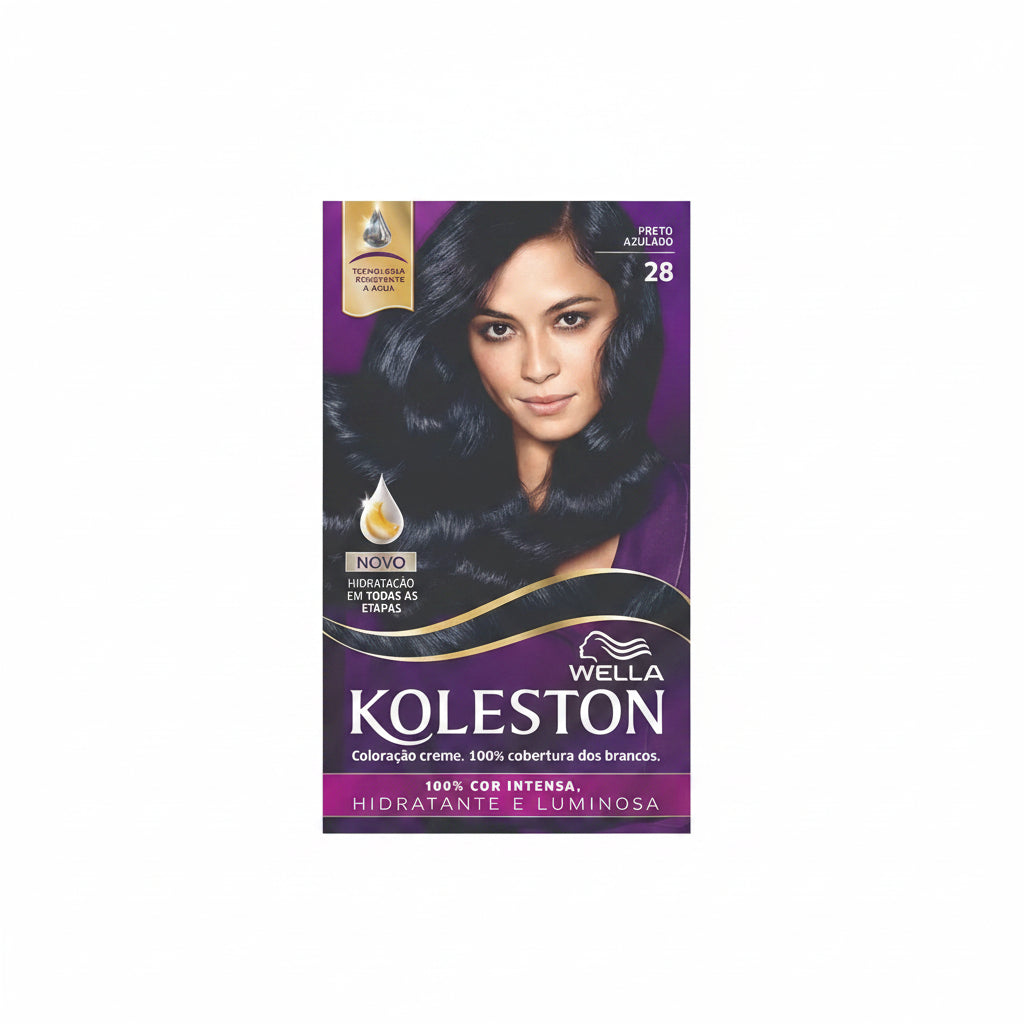 Tintura Creme Wella Koleston Nº 28 Preto Azulado